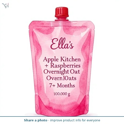 Ella's Kitchen Apple + Raspberries Overnight Oats 7+ Months 100g