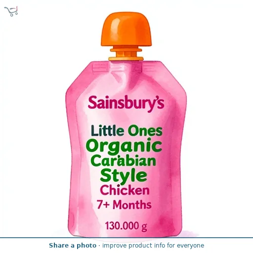 Sainsbury's Little Ones Organic Caribbean Style Chicken 7+ Months 130g