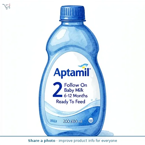 Aptamil 2 Follow On Baby Milk Formula Liquid 6-12 Months Ready To Feed 200ml