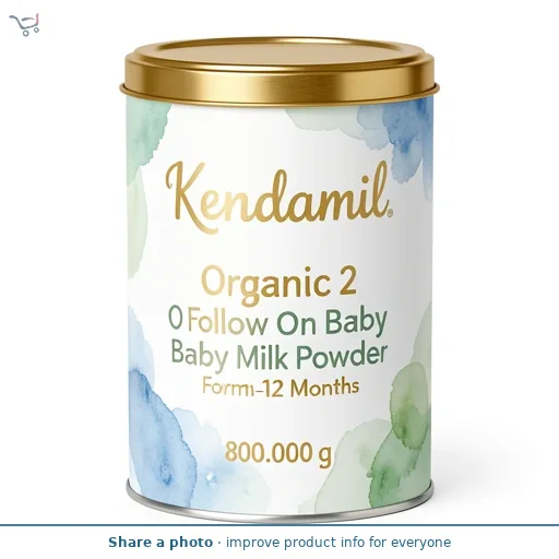 Kendamil Organic 2 Follow On Baby Milk Powder Formula 6-12 Months 800g