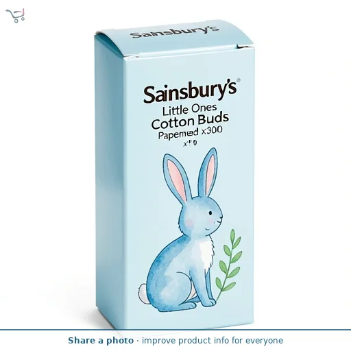 Sainsbury's Little Ones Cotton Buds Paper Stemmed x300