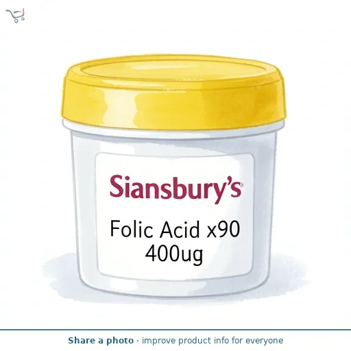 Sainsbury's Folic Acid x90 400ug