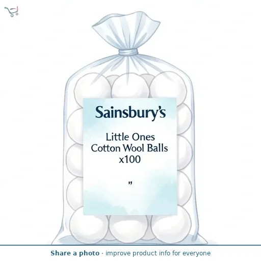 Sainsbury's Little Ones Cotton Wool Balls x100