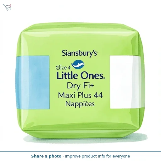 Sainsbury's Little Ones Dry Fit Size 4+ Maxi Plus 44 Nappies