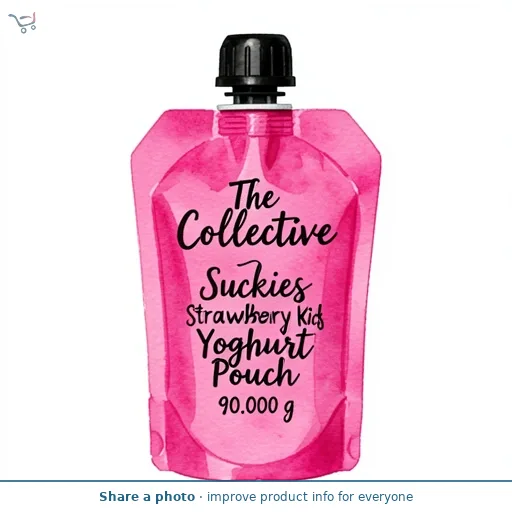 The Collective Suckies Strawberry Kids Yoghurt Pouch 90g