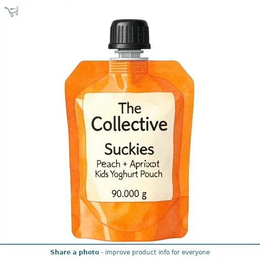 The Collective Suckies Peach + Apricot Kids Yoghurt Pouch 90g