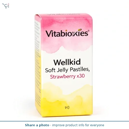 Vitabiotics Wellkid Soft Jelly Pastilles, Strawberry x30