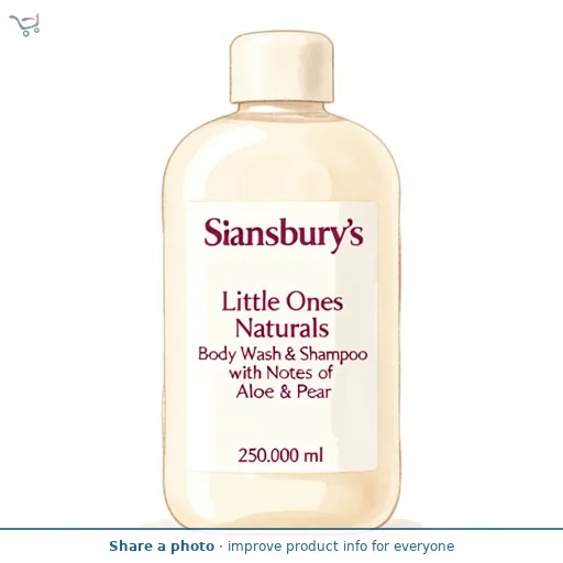 Sainsbury's Little Ones Naturals Body Wash & Shampoo with Notes of Aloe & Pear 250ml