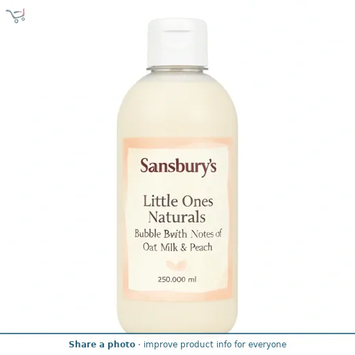 Sainsbury's Little Ones Naturals Bubble Bath with Notes of Oat Milk & Peach 250ml