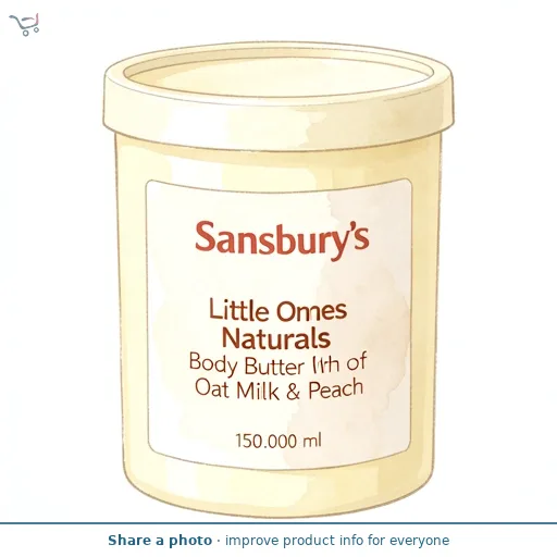 Sainsbury's Little Ones Naturals Body Butter With Notes of Oat Milk & Peach 150ml