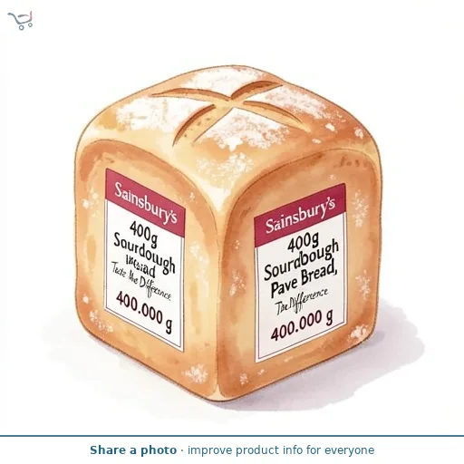 Sainsbury's 400g Sourdough Pave Bread, Taste the Difference