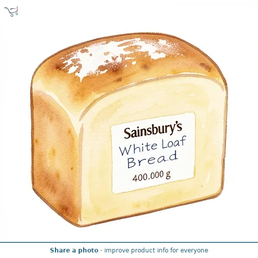 Sainsbury's White Loaf Bread 400g