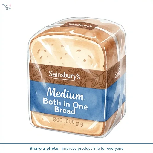 Sainsbury's Medium Both in One Bread 800g