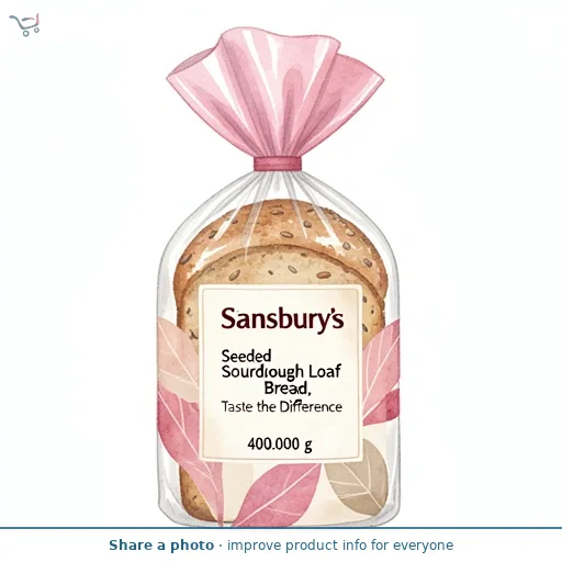 Sainsbury's Seeded Sourdough Loaf Bread, Taste the Difference 400g