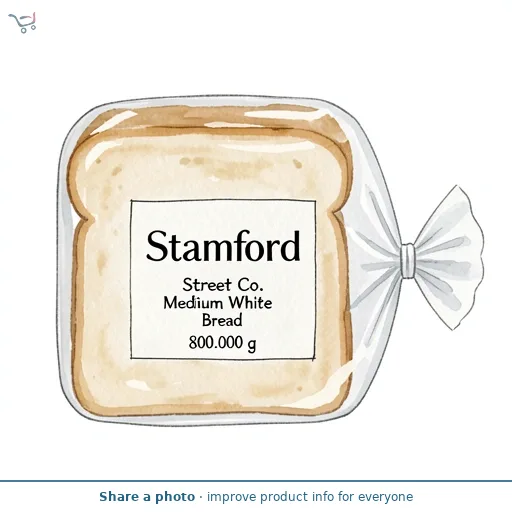 Stamford Street Co. Medium White Bread 800g