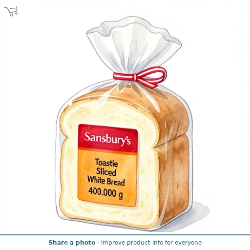 Sainsbury's Toastie Sliced White Bread 400g