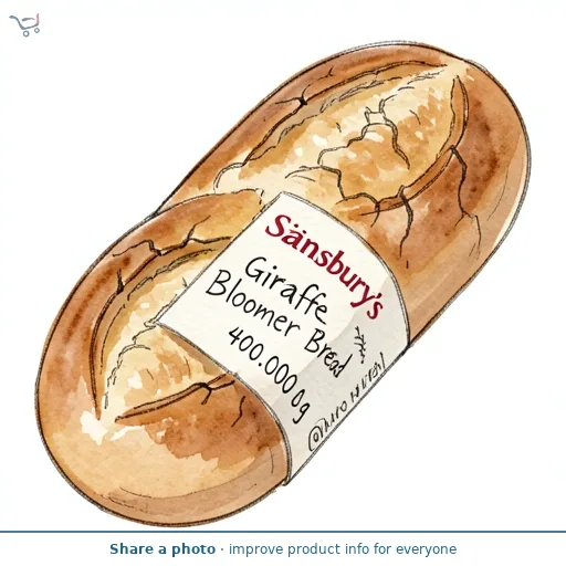 Sainsbury's Giraffe Bloomer Bread 400g