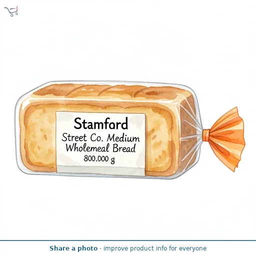 Stamford Street Co. Medium Wholemeal Bread 800g