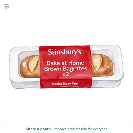 Sainsbury's Bake at Home Brown Baguettes x2