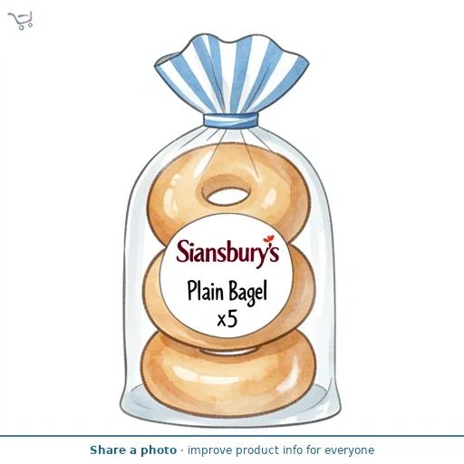 Sainsbury's Plain Bagel x5