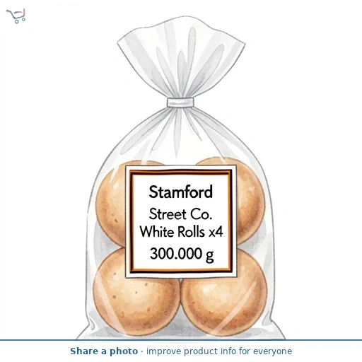 Stamford Street Co. White Rolls x4 300g