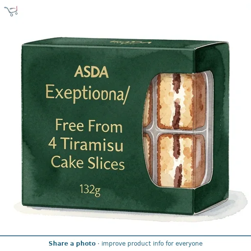 Exceptional by ASDA Free From 4 Tiramisu Cake Slices 132g