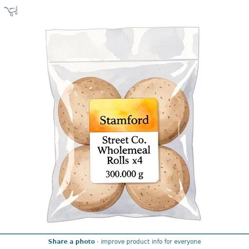 Stamford Street Co. Wholemeal Rolls x4 300g