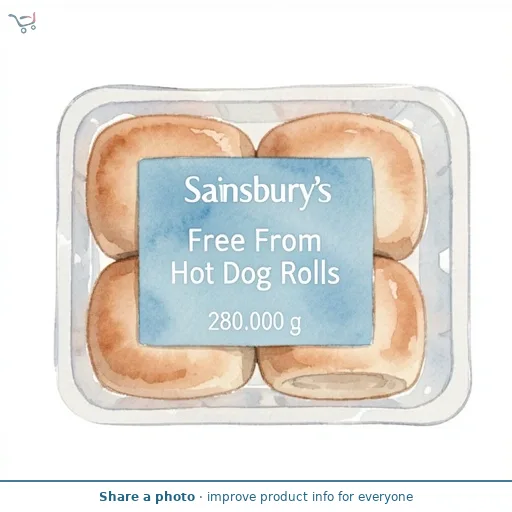 Sainsbury's Free From Hot Dog Rolls 280g