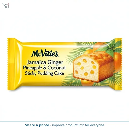 McVitie's Jamaica Ginger Pineapple & Coconut Flavour Sticky Pudding Cake