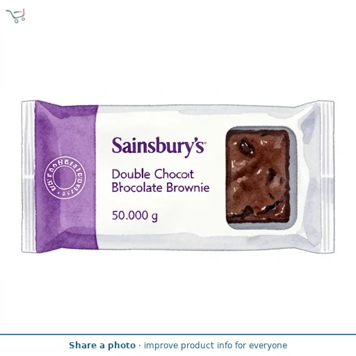 Sainsbury's Double Chocolate Brownie 50g