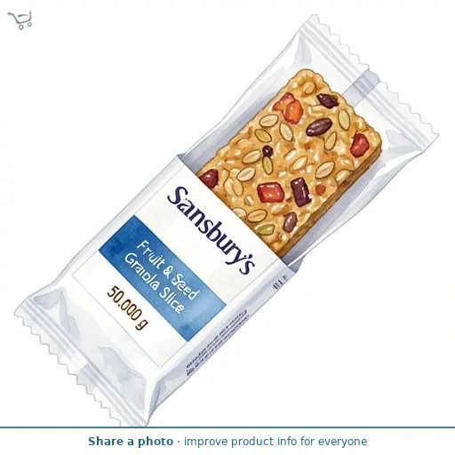 Sainsbury's Fruit & Seed Granola Slice 50g