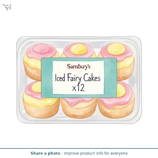 Sainsbury's Iced Fairy Cakes x12