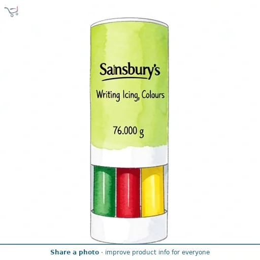 Sainsbury's Writing Icing, Colours 4x19g