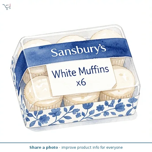 Sainsbury's White Muffins x6