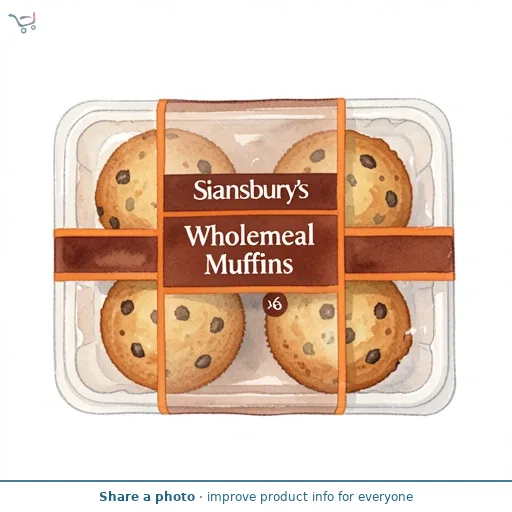 Sainsbury's Wholemeal Muffins x6