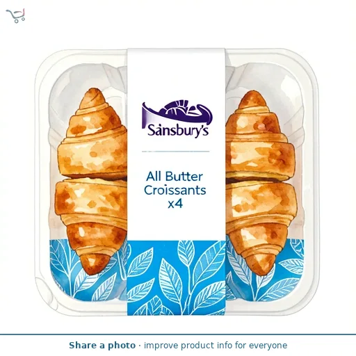 Sainsbury's All Butter Croissants x4