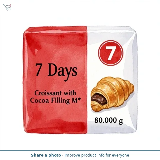 7 Days Croissant with Cocoa Filling M¿¿ 80g