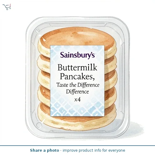 Sainsbury's Buttermilk Pancakes, Taste the Difference x4