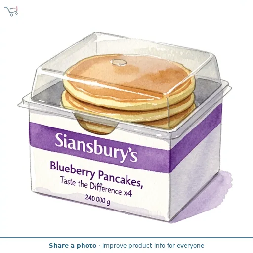 Sainsbury's Blueberry Pancakes, Taste the Difference x4 240g