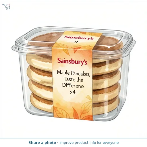 Sainsbury's Maple Pancakes, Taste the Difference x4