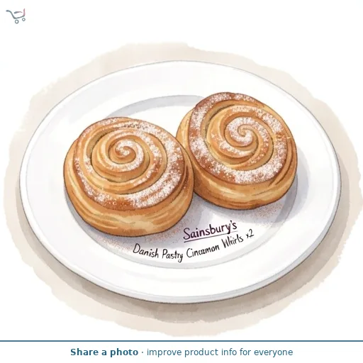 Sainsbury's Danish Pastry Cinnamon Whirls x2