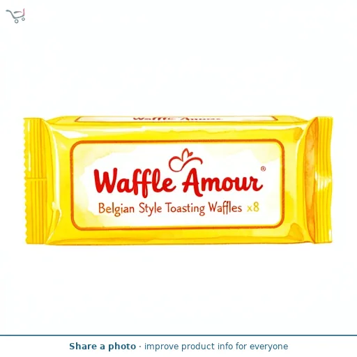 Waffle Amour Belgian Style Toasting Waffles x8