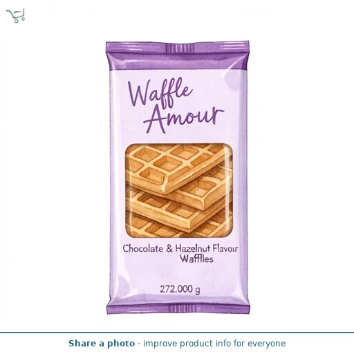 Waffle Amour Chocolate & Hazelnut Flavour Waffles 8x34g
