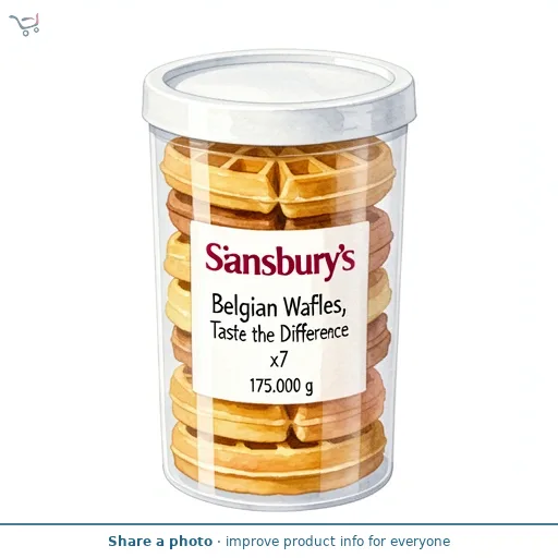 Sainsbury's Belgian Waffles, Taste the Difference x7 175g
