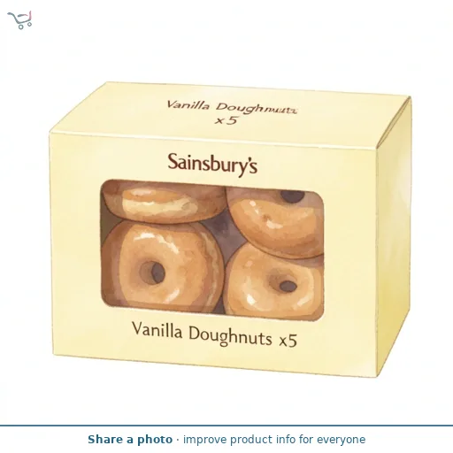 Sainsbury's Vanilla Doughnuts x5