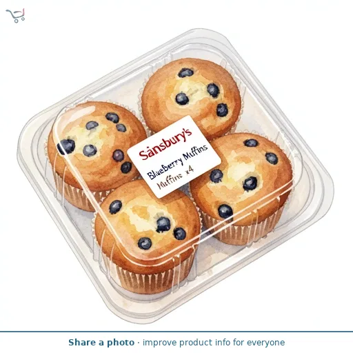 Sainsbury's Blueberry Muffins x4