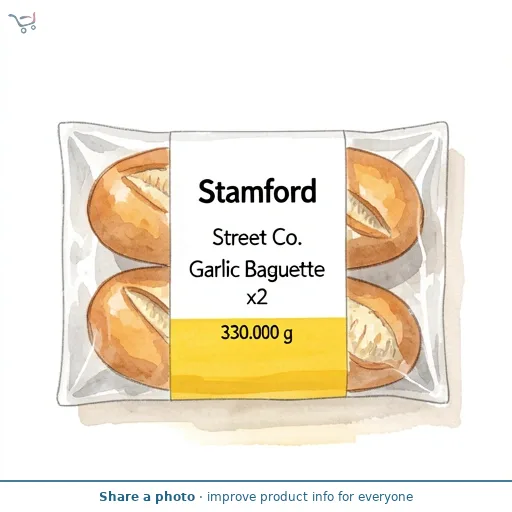 Stamford Street Co. Garlic Baguette x2 330g