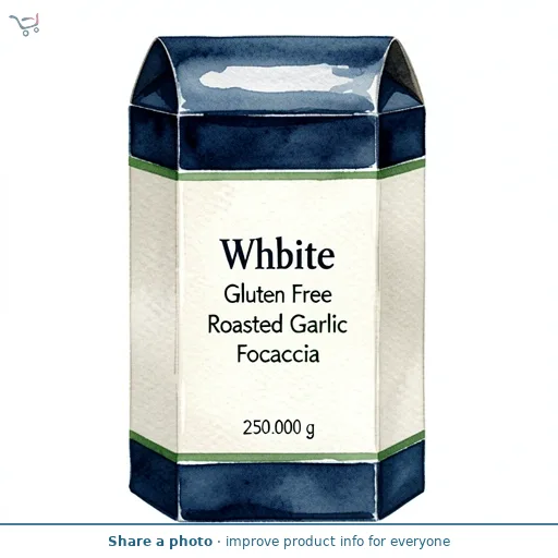 White Rabbit 2 x Gluten Free Sourdough Roasted Garlic Focaccia 125g