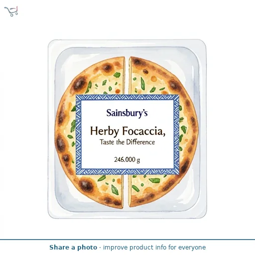 Sainsbury's Herby Focaccia, Taste the Difference 246g