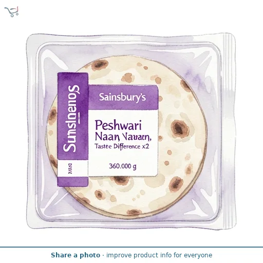 Sainsbury's Peshwari Naan, Taste the Difference x2 360g